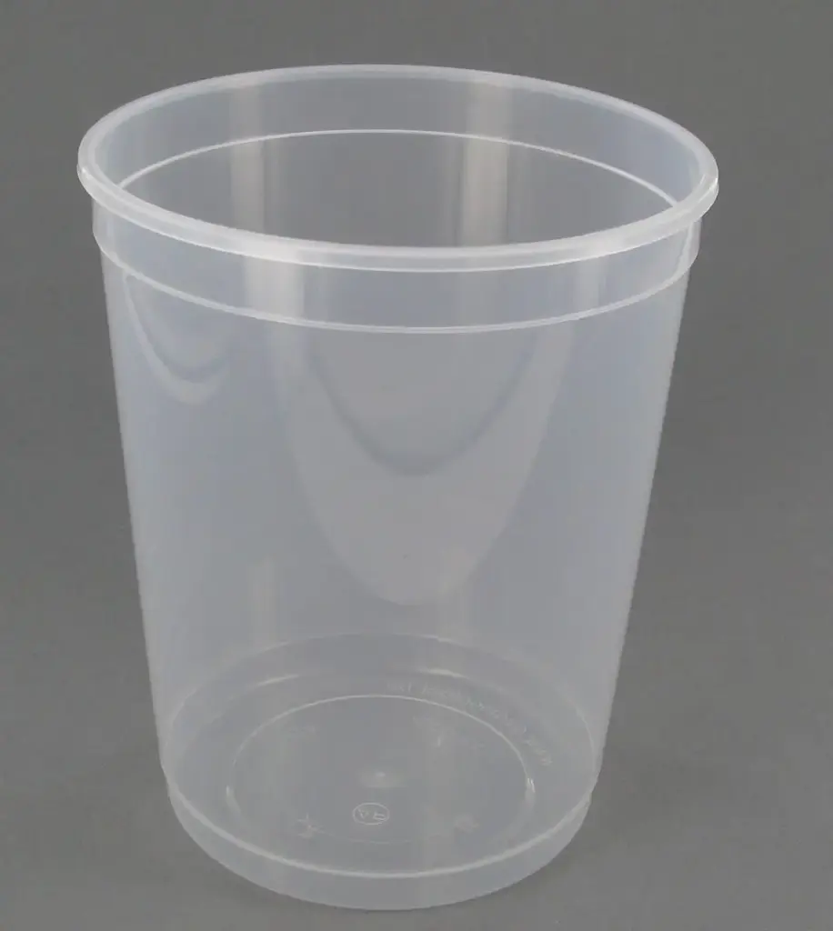 Pot en PP - transparent - ø115x137mm 1000ml