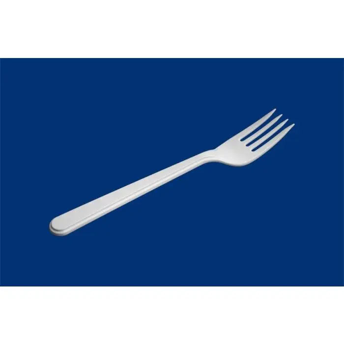 [00009.76010025] Fourchette en PS réutilisable blanc 180mm 50p