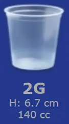[00017.2G] Ravier cristal cup 140 cc 2G 1000P