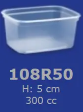 [00017.108R50] Ravier transparent 300 cc 108R50  1000P
