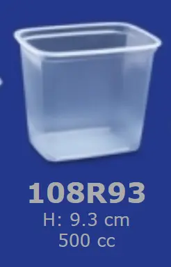 [00017.108R93] Ravier transparent 500 cc 108R93  1000P