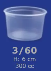 [00017.3/60] Ravier cristal 300 cc 3/60