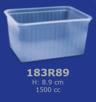 Ravier transparent micro onde 1,5 L 183R89PP