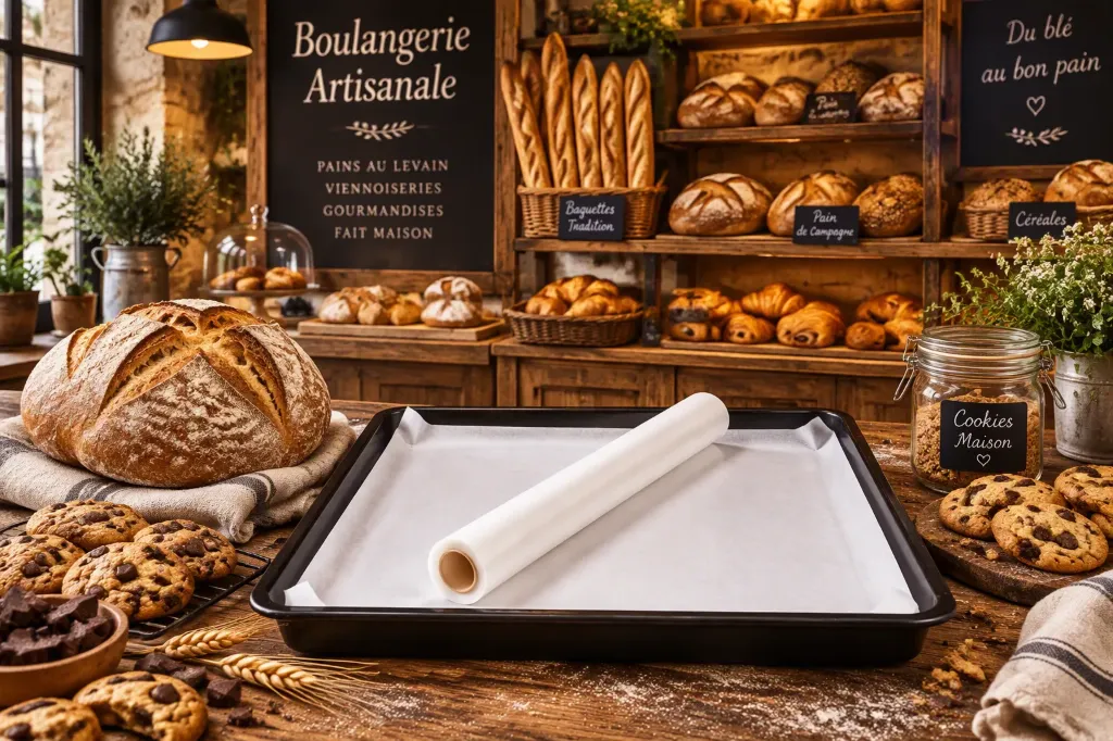 [00009.42200001] Bobine de papier de cuisson - blanc - 40cm x 200mm