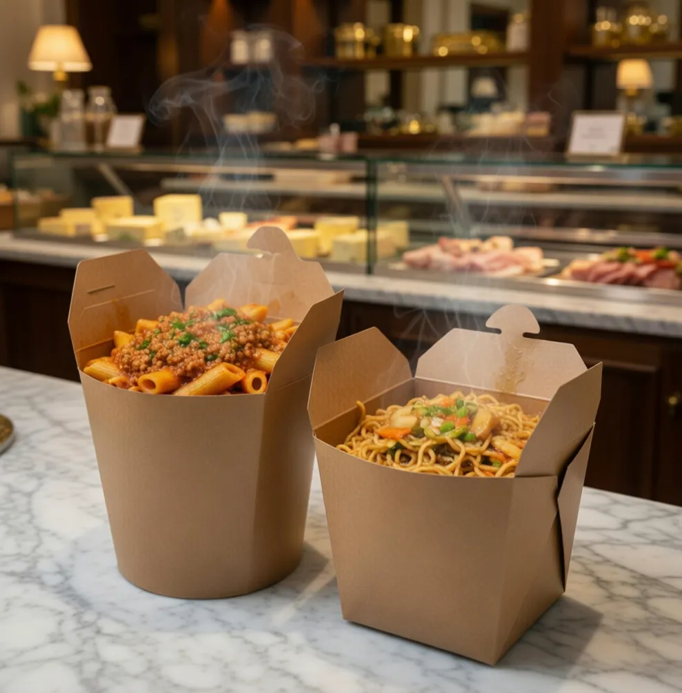 [00909.20190492] Gobelet brun pour pâtes 960 ml 500p