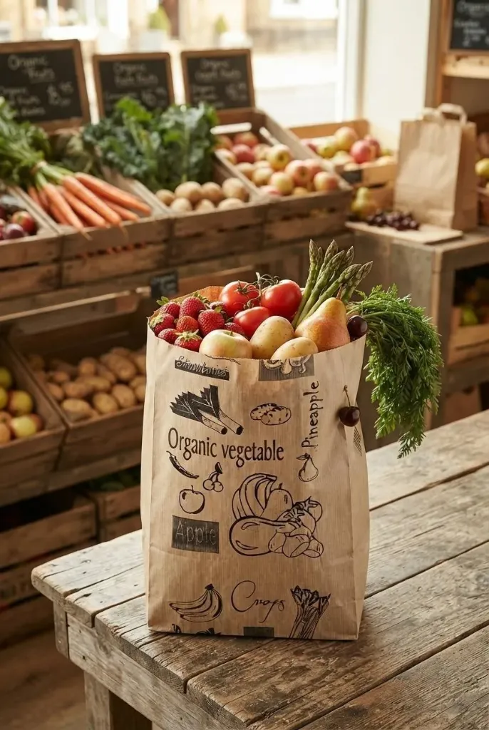 Sac à fruits kraft brun 1/2 kg 10kg