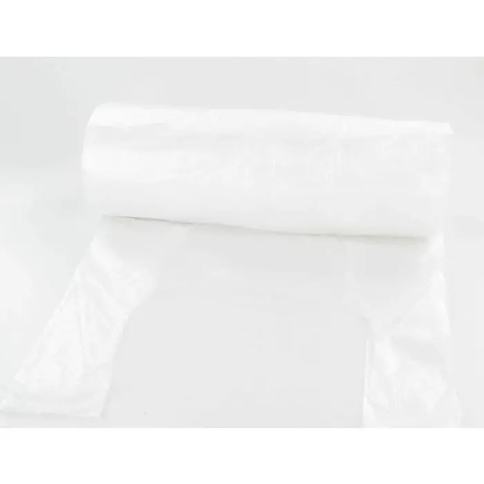 Sac à nouer en HDPE sur rouleau 8µ - transparent - 220x120x50mm 200p