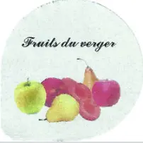 Opercule 68,3 fruits du verger 2000p