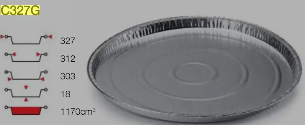 Platine alu 32 CM 327X18 300p