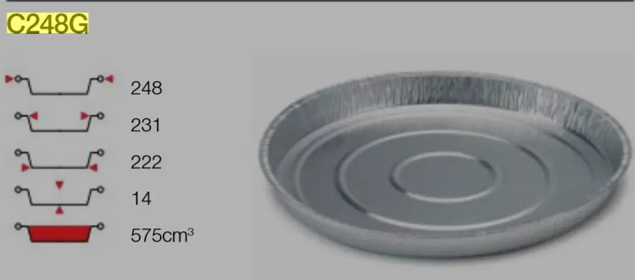 [00440.CONTI C248G] Platine ALU 25 CM 248X14 