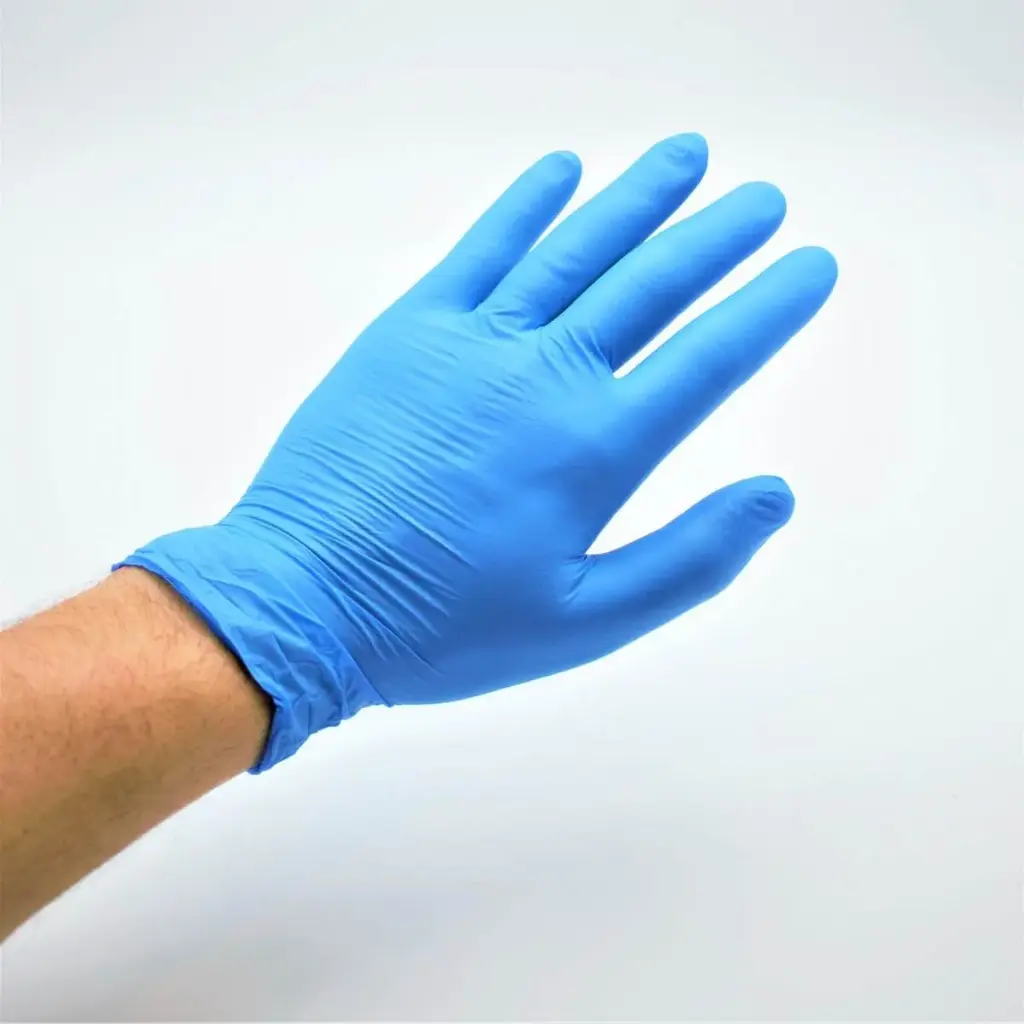 Gant Nitrile Bleu L non poudre 100p