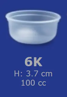 [00017.6K] Ravier cristal 100 cc  6K